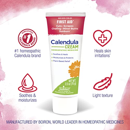 Boiron Calendula Cream for First Aid, Minor Burns, Cuts, Scrapes, Insect Bits and Sunburn - 2.5 oz Boiron uk supplements