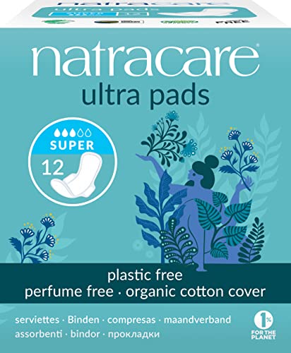 Natracare Pads Ultra Super Wings, 12 ct NATRACARE uk supplements