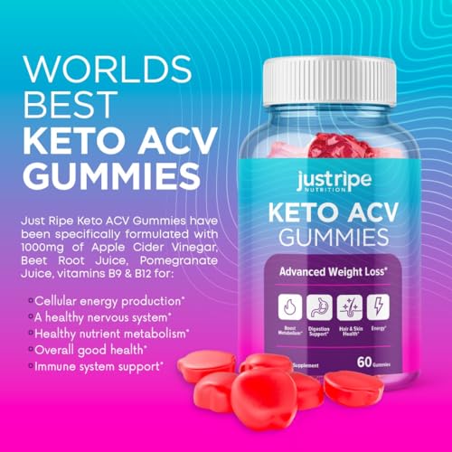 Keto Acv Gummies - Keto Gummies Apple Cider Vinegar - Weight Fat Management Loss Just Ripe Nutrition uk supplements