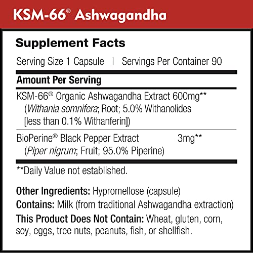 DailyNutra KSM-66 Ashwagandha 600mg Organic Root Extract - High Potency Supplement DailyNutra uk supplements