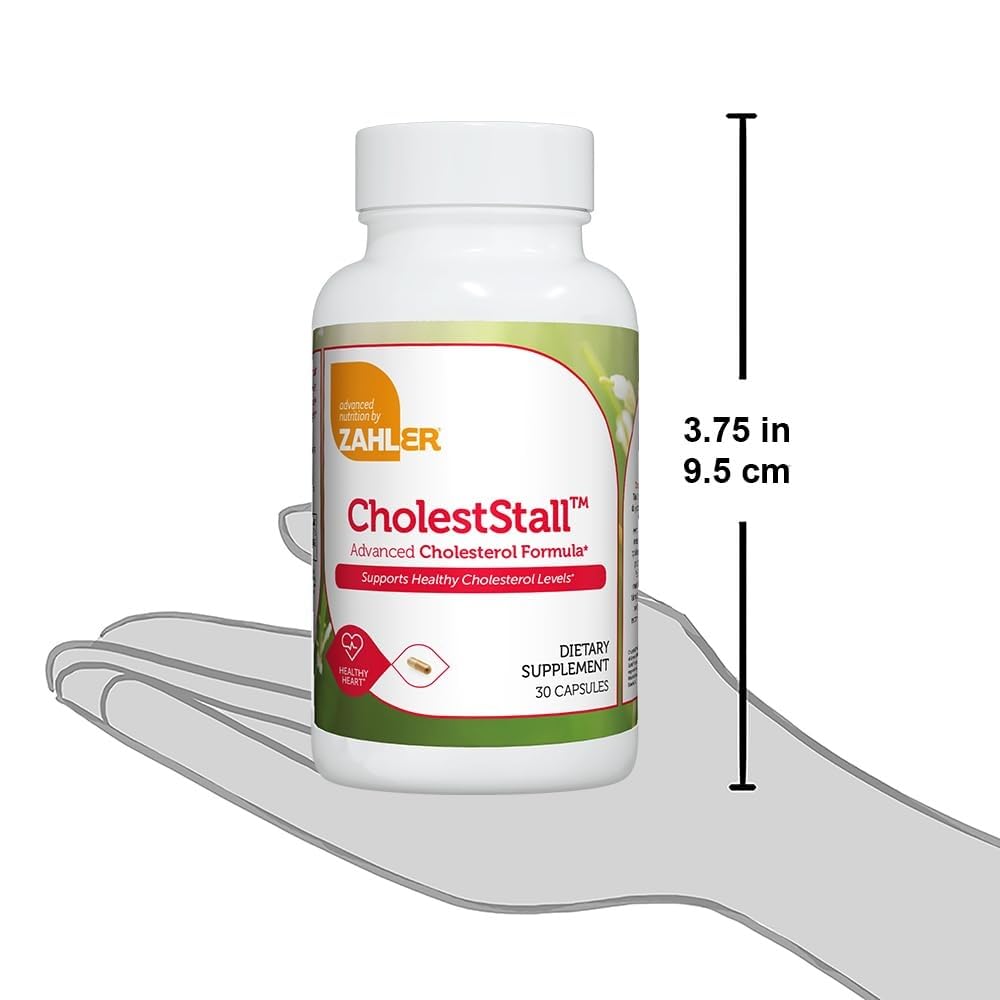 Zahler CholestStall, Cholesterol Support Supplement, Helps Maintain LDL, Certified Kosher, 30 Capsules Zahler uk supplements