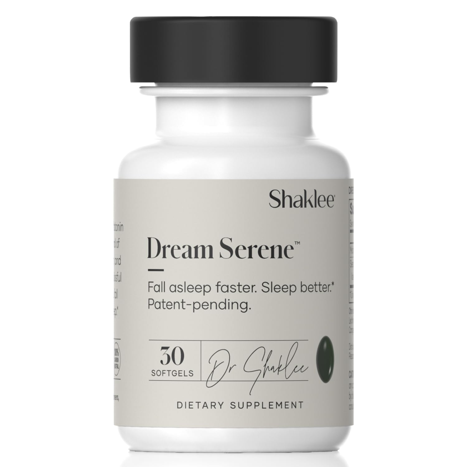Shaklee - Dream Serene™ Melatonin Sleep Aid - Fall Asleep Faster, Wake Up Refreshed - with Melatonin, Valerian, Lemon Balm, L-Theanine - for Ultimate Beauty Sleep - 30 Softgels Shaklee uk supplements