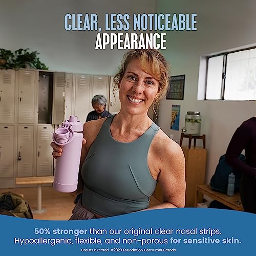 Breathe Right Nasal Strips | Extra Strength | Clear | For Sensitive Skin Breathe Right uk supplements