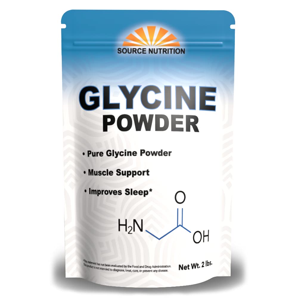 Glycine Powder (2 lbs) - Promotes Restful Sleep, Muscle Energy and Strength, Memory and Cognition Support (Resealable Bag) TradeKing uk supplements