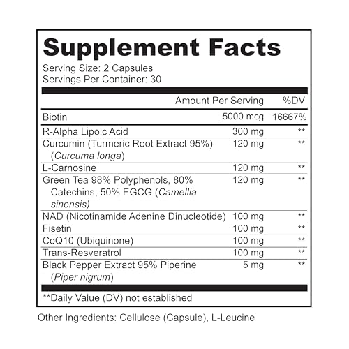 LIVELY VITAMIN CO. Perfect Ten - Anti-Aging & Antioxidant Supplement - Biotin & Lipoic Acid - Healthy Hair, Skin, Nails - Energy Boost - Sharper Brain Function - Stronger Immunity - 60 Capsules LIVELY VITAMIN CO uk supplements