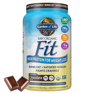 Garden of Life Raw Organic Fit Vegan Protein Powder Chocolate, 28g Plant Based Protein Garden of Life uk supplements