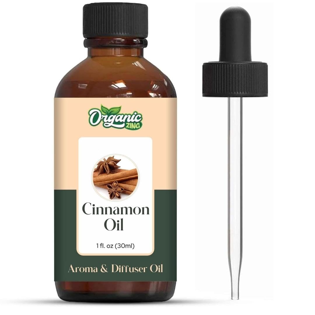 Organic Zing Cinnamon Aroma & Diffuser Oil for DIY Candle & Soap Making - Oil - 30 ml ORGANIC ZING uk supplements