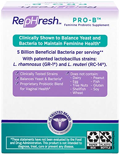 Rephresh Pro-B Probiotic Supplement for Women, 30 Oral Capsules (Pack of 2) Rephresh uk supplements