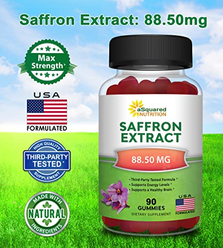 Saffron Gummies - Saffron Extract Supplement - Pure Gummy Supplements Alternative aSquared Nutrition uk supplements