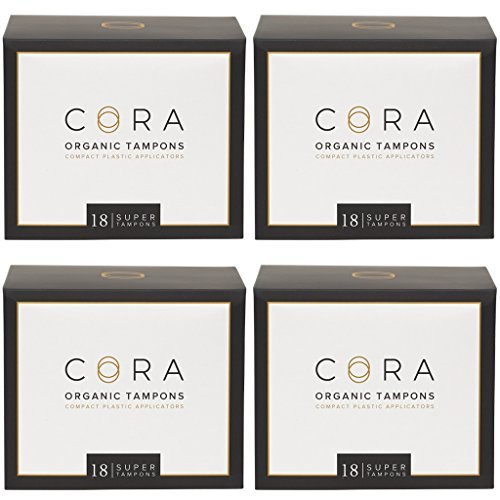 Cora Organic Applicator Tampons | Super Absorbency | 100% Organic Cotton, Unscented, BPA-Free Cora uk supplements