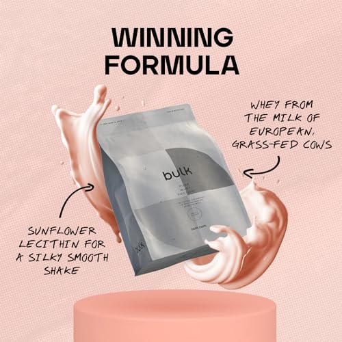 Bulk Pure Whey Protein Powder Shake, Berries and Cream, 1 kg, Packaging May Vary Bulk uk supplements