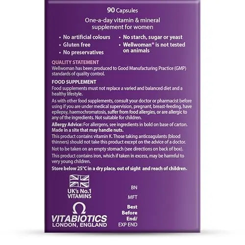 WELLWOMAN ORIGINAL CAPS Wellwoman uk supplements