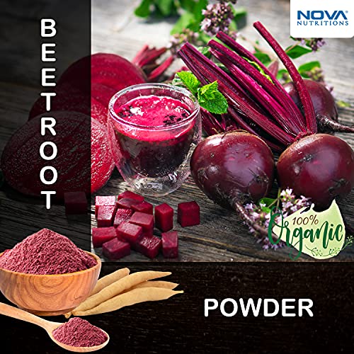 2 Pack - Nova Nutritions Certified Organic Beet Root Powder 16 OZ (454 gm) - Nitric Oxide Nova Nutritions uk supplements