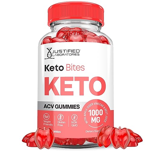 Justified Laboratories Keto Bites Keto ACV Gummies 1000MG Vegan Non GMO with Pomegranate Justified Laboratories uk supplements