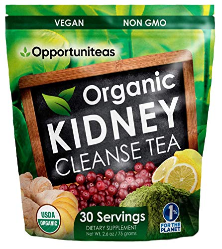 Opportuniteas Organic Kidney Detox Tea- Matcha Green Tea, Cranberry, Lemon & Ginger Opportuniteas uk supplements