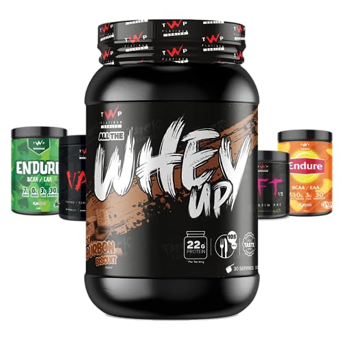 TWP Nutrition Platinum Series All The Whey Up Protein Powder Shake, 23g Whey Protein, Low Fat TWP uk supplements