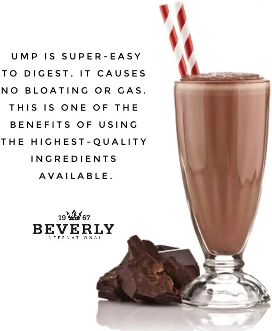 Beverly International UMP Protein Powder, Chocolate. Unique Whey-Casein Ratio Builds Lean Muscle. Easy to Digest. No Bloat. (32.8 oz) 2lb .8 oz Beverly International uk supplements