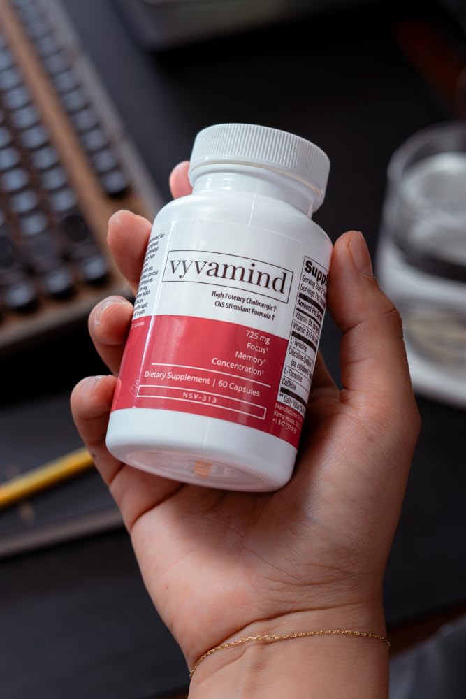 vyvamind Neurostimulant + Focus Aid Nootropic for Enhanced Concentration & Mental Clarity, Brain Support with Caffeine L-Theanine, Fast-Acting Cognitive Boost, 60 Capsules vyvamind Neurostimulant + Focus Aid uk supplements