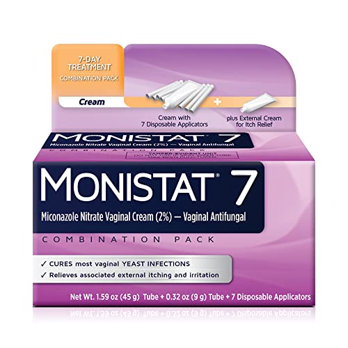 Monistat 7 Day Yeast Infection Treatment for Women, 7 Miconazole Cream Applications with Disposable Monistat uk supplements
