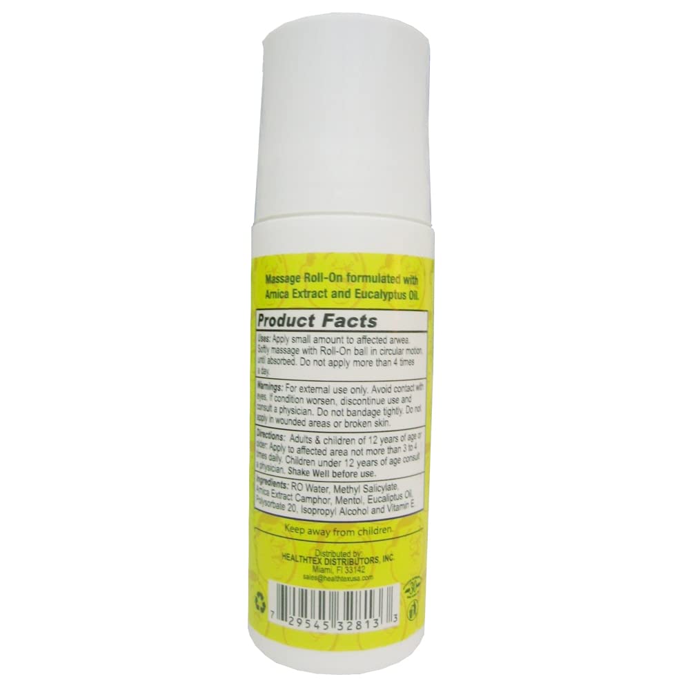 Dr Sana Arnica Roll-On. Topical Analgesic and Moisturizer. Soothes Dry and Cracked Skin. 3 oz. Pack of 3 Dr. Sana uk supplements