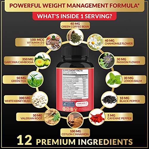 BMVINVOL Night Time Fat Burner, 12-in-1 Powerful Blend of Green Tea, Ceylon Cinnamon BMVINVOL uk supplements