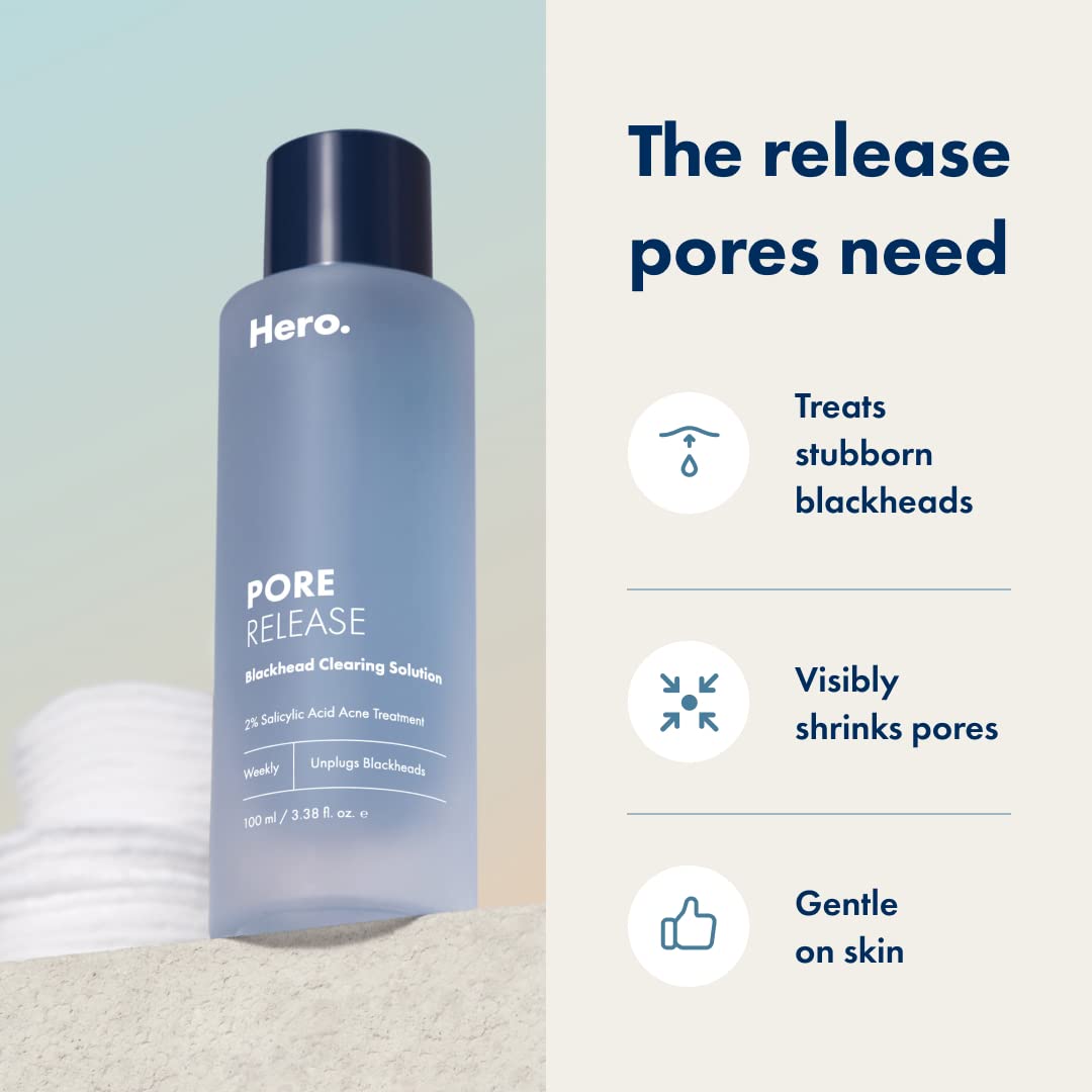 Hero Cosmetics Pore Release Blackhead Clearing Solution - Exfoliating Toner Featuring BHA HERO COSMETICS uk supplements