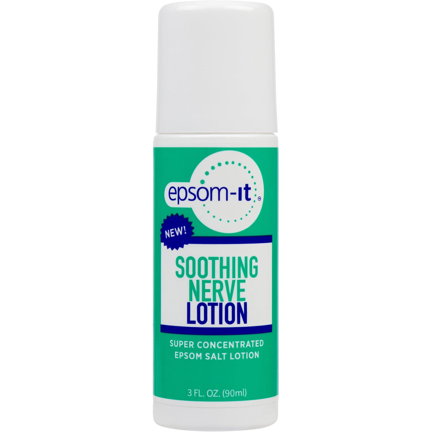 Epsom-It Soothing Nerve Lotion - Roll On Epsom Salt Magnesium Lotion, Topical Magnesium Cream with Capsaicin & Arnica for Tired Muscles and Sleep, 3oz EPSOM-IT uk supplements