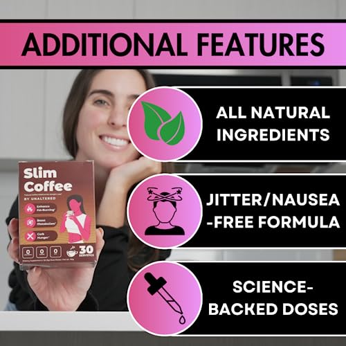 UNALTERED Slim Coffee - Coffee Additive (Not a Replacement) - Keto Diet Friendly - Features Forskolin UNALTERED uk supplements