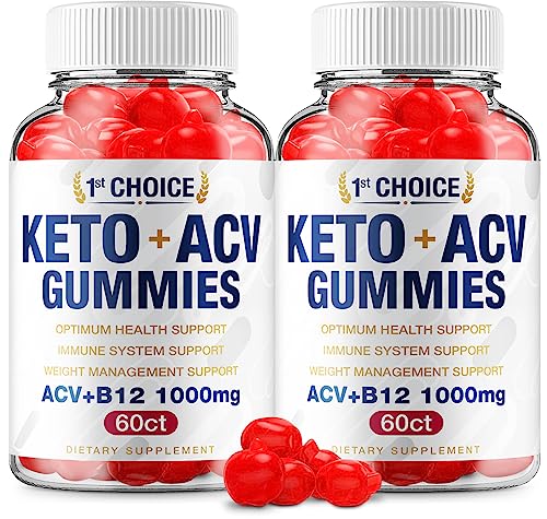 (2 Pack) 1st Choice Keto ACV Weight Loss Gummies Keto First Choice ACV Advanced Formula Rillvo uk supplements