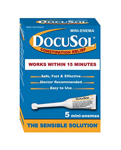 Docusol Docusate Sodium Mini Enema ml, Clear, 0.84 Fl Oz Enemeez uk supplements
