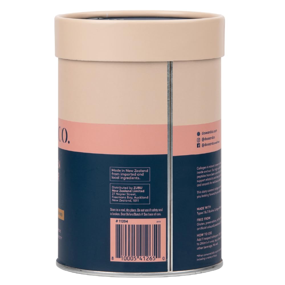 Dose & Co Collagen Creamer in Caramel Flavour - 340g Powder Supplement DOSE & CO uk supplements