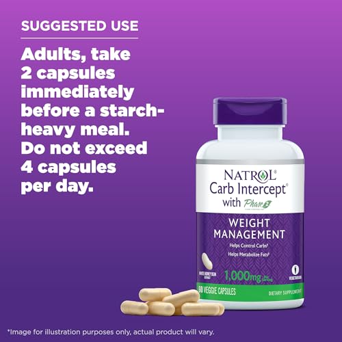 Natrol Carb Intercept with Phase 2 Starch Neutralizer, 60 Capsules Natrol uk supplements
