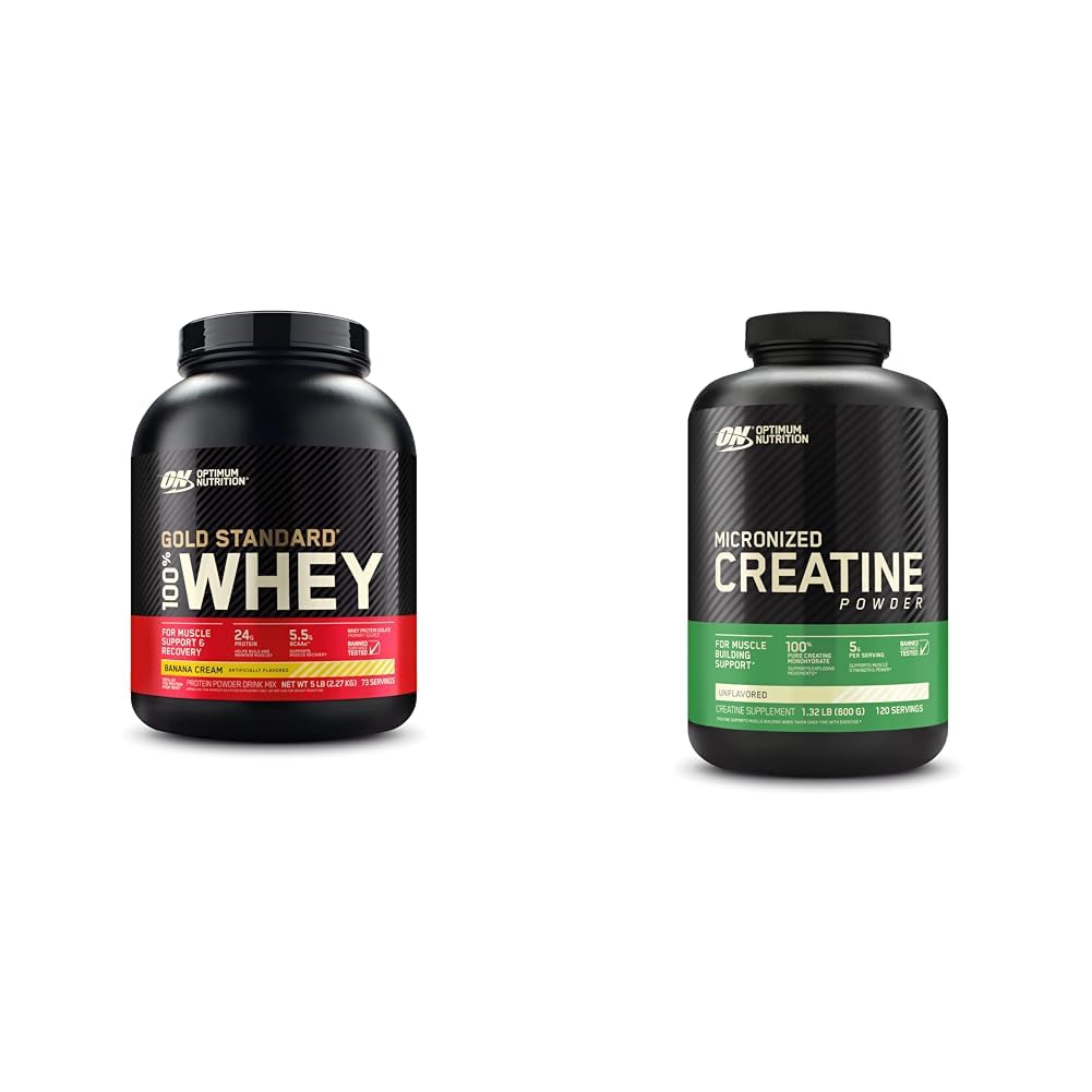 Optimum Nutrition Gold Standard 100% Whey Protein Powder, Banana Cream, 5 Pound Optimum Nutrition uk supplements