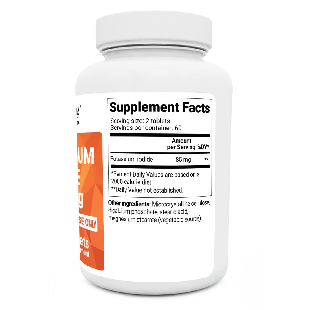 Dr. Berg's Incredible Potassium Iodide Tablets - Now 120 Tablets with a Smaller Easy Dr. Berg Nutritionals uk supplements