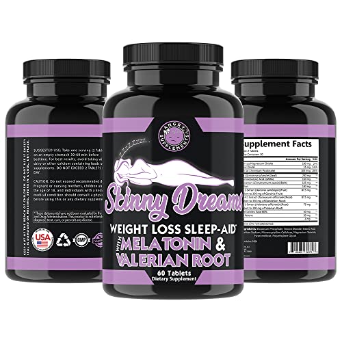 Angry Supplements Skinny Dreams, Night Time for Restful Sleep All-Natural Weight Loss Angry Supplements uk supplements