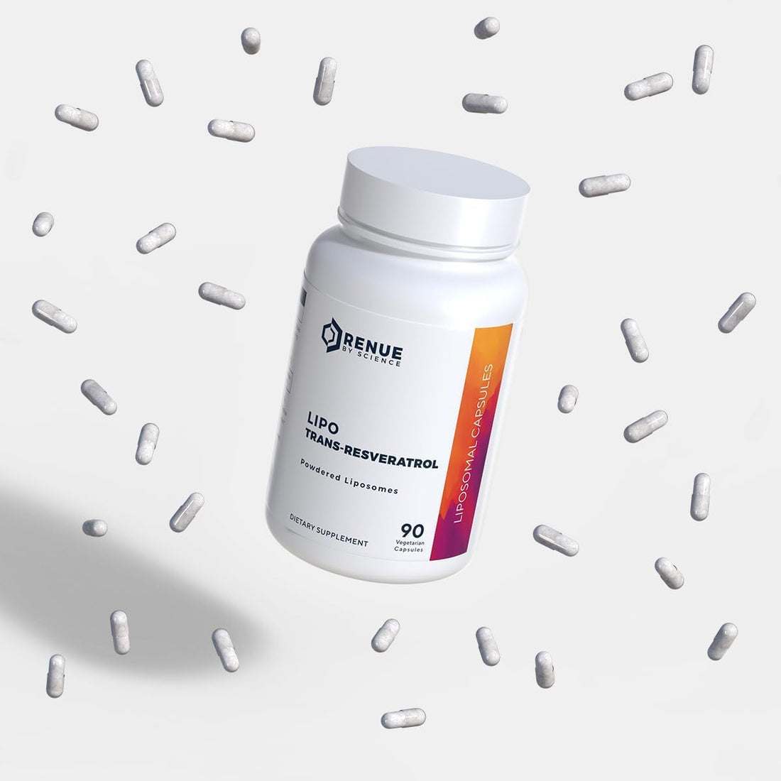 Renue By Science Resveratrol | High Strength Liposomal Resveratrol Supplement | 90 Trans Resveratrol Capsules - 125mg Reservatrol per Serving | Non-GMO | Made in The USA Third-Party Tested Renue By Science uk supplements