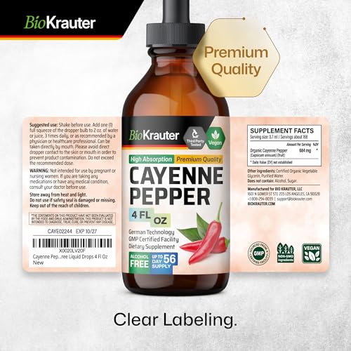 MAUWE HERBS Cayenne Pepper Supplement - Organic Cayenne Pepper Tincture MAUWE HERBS uk supplements