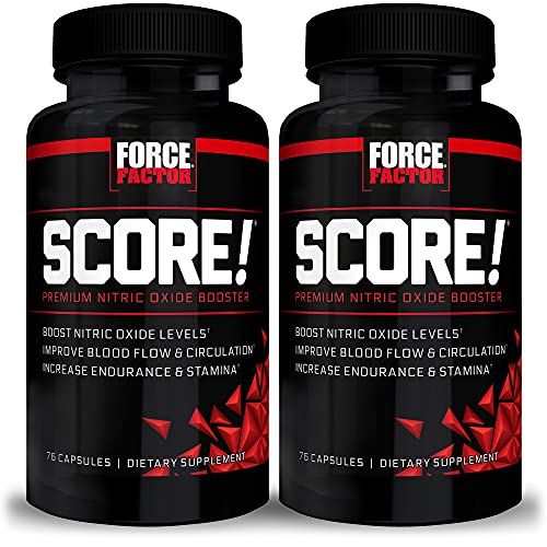 FORCE FACTOR Score!, 2-Pack, Nitric Oxide Supplement for Men, Nitric Oxide Booster Force Factor uk supplements