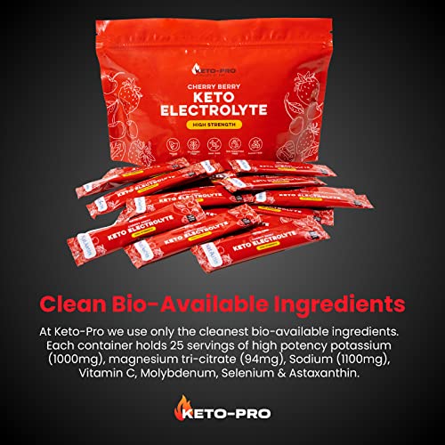 Keto-Pro Keto Electrolytes 80g | Electrolyte Powder Sachets for Extra Convenience Keto-Pro Fuelled by FAT uk supplements
