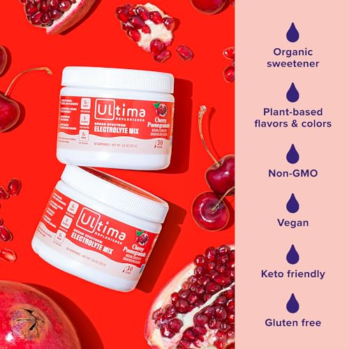 New Ultima Hydrating Electrolyte Powder, Cherry Pomegranate, 30 Servings 3.6 oz Ultima Replenisher uk supplements