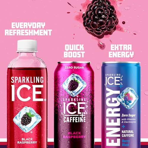 Sparkling Ice, Black Raspberry Sparkling Water, Zero Sugar Flavored Water, with Vitamins Sparkling ICE uk supplements