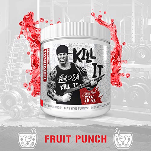 5% Nutrition Rich Piana Kill It Pre Workout Powder w/Creatine, Jitter-Free Caffeine 5% Nutrition uk supplements