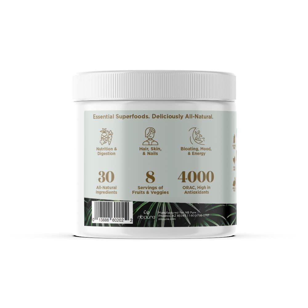 nbpure Earthy Andy Superfood Paradise, Mango Pineapple, 30 Servings nbpure uk supplements