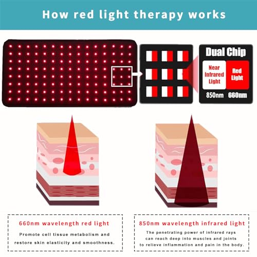 RJOYBAO Red Light Therapy Infrared Light Therapy Belt for Body,Red Light Therapy lamp RJOYBAO uk supplements