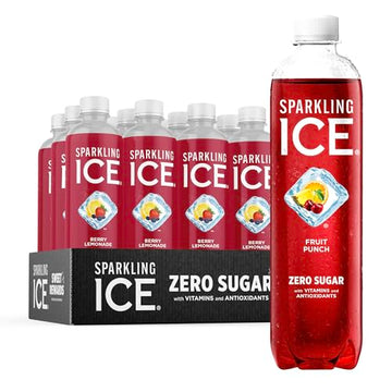 Sparkling Ice, Fruit Punch Sparkling Water, Zero Sugar Flavored Water, with Vitamins Sparkling ICE uk supplements