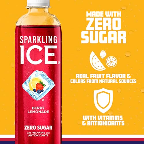 Sparkling Ice, Berry Lemonade Sparkling Water, Zero Sugar Flavored Water, with Vitamins Sparkling ICE uk supplements