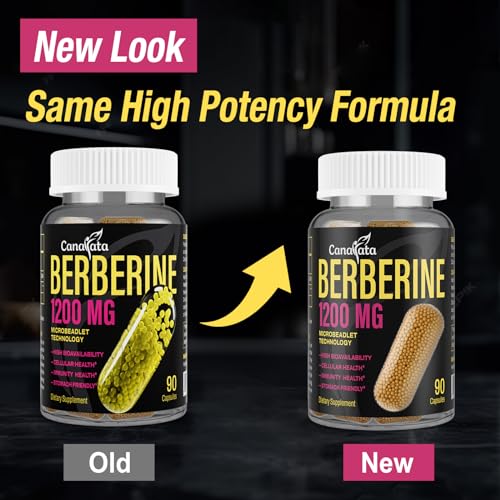 Berberine Supplement 1200mg Berberine HCL - High Bioavailability Microbeadlet Complex Canarata uk supplements