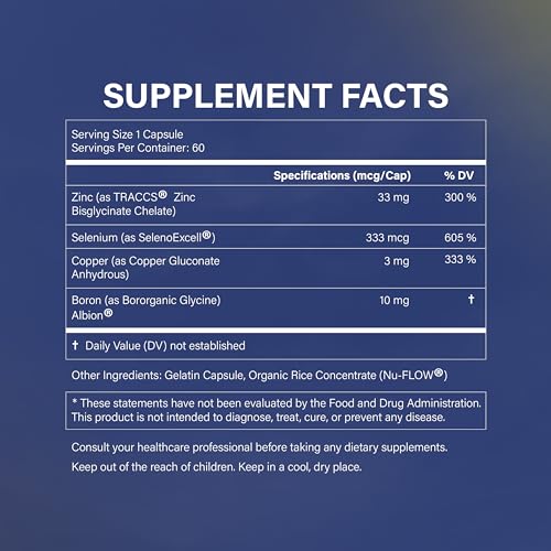 Amarna Alchemy Vitality Trace Minerals Supplement - Zinc with Copper, Selenium Amarna Alchemy uk supplements