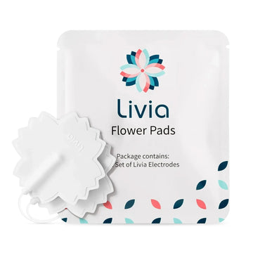 Livia Flower Pads | Electrodes Menstrual Pain Relief Device | Compact, Lightweight, Discreet | Skin-Friendly & Easy to Apply | 1 Set of Electrodes Livia uk supplements