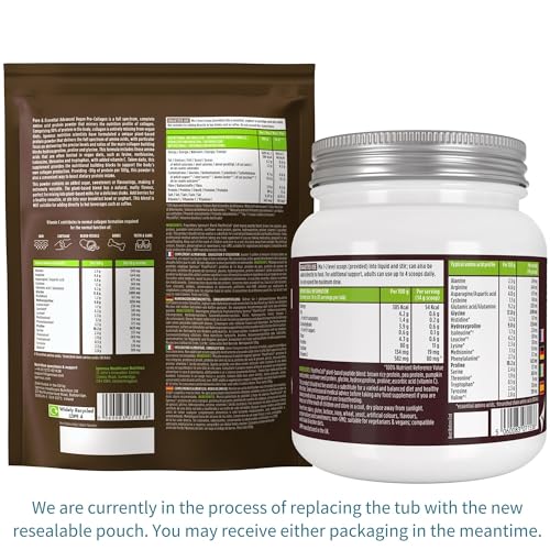 Vegan Collagen Powder, Plant-Based Peptide Protein Supplement with Glycine, 21 Amino Acids & Vitamin C, Complete Collagen Igennus Healthcare Nutrition uk supplements